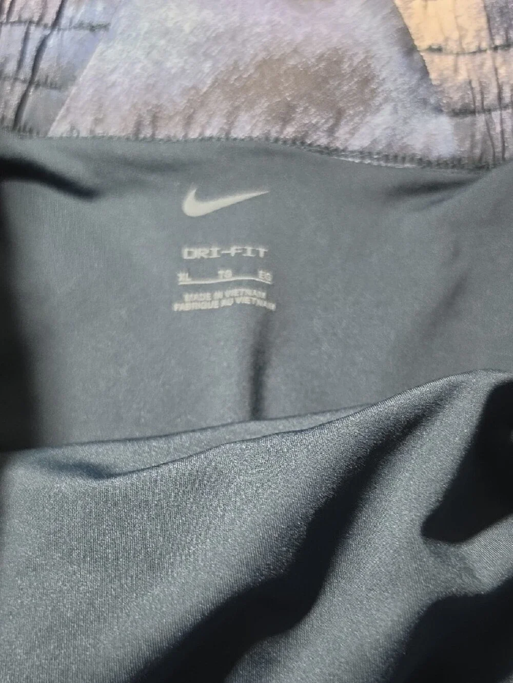 Nike Shimmer Blue Elastic-Waist Athletic Shorts